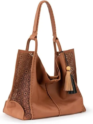 Vista 2 de The Sak Los Feliz Large Tote Bag in Leather Roomy Unlined Purse with Single Shoulder Strap
