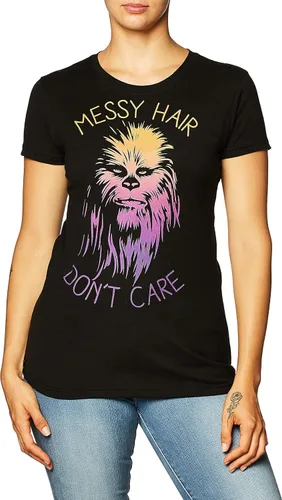 Vista 3 de STAR WARS Women's Messy Hairs Graphic Tee
