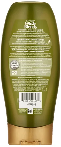 Vista 2 de Acondicionador Garnier Whole Blends legendario de oliva, para cabello seco, 12.5 fl. oz.