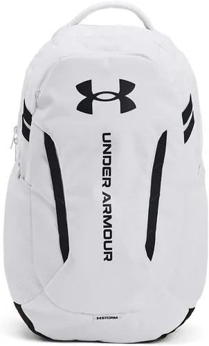 Vista 30 de Under Armour Mochila Hustle 6.0 unisex para adultos (002) Negro / Negro / Blanco