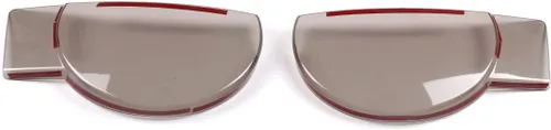 Vista 9 de Cubierta de faros delanteros de automóvil ABS ahumada tintada compatible con accesorios Land Rover Defender 2020 2021 2022, cubierta de lámpara