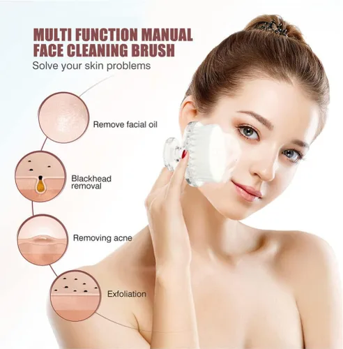 Vista 6 de Cepillo de limpieza Cepillo facial Cepillos faciales Esteticista Cepillo facial femenino Cepillo facial Scrubber Facial Exfoliador Facial Scrubber