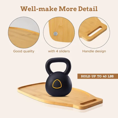 Vista 6 de Kitchenaid - Alfombrilla deslizante de bambú para batidora de pie inclinable de 4.5 a 5 cuartos de galón, almohadilla deslizante con mango