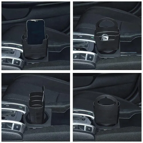 Vista 7 de Paquete de 2 portavasos para papas fritas para coche, multiusos, para comida rápida, soporte para tazas de almacenamiento de coche