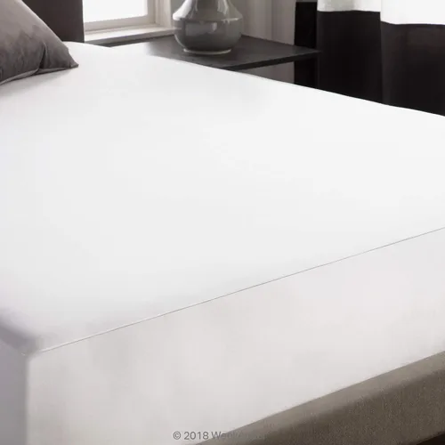Vista 5 de WEEKENDER Protector de colchón prémium de 5 lados de grado comercial, impermeable, con costuras reforzadas a prueba de calor para secadora de alto