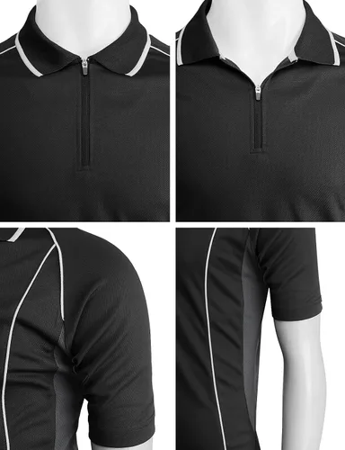 Vista 5 de H2H Polo de manga corta para hombre ligero de varios estilos