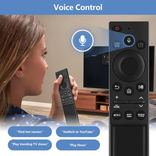 Vista 5 de BN59-01357A - Mando a distancia de voz de repuesto compatible con televisores inteligentes Samsung Serie QLED También BN59-01357F BN59-01357P