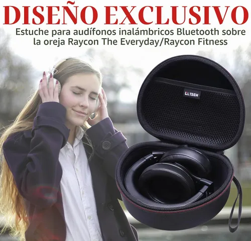 Vista 7 de Funda para auriculares Raycon The Everyday/Raycon Fitness Over Ear Negro