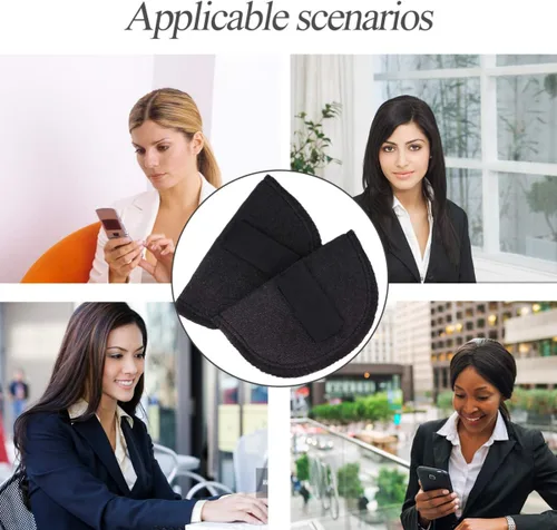 Vista 7 de Almohadillas de hombro de espuma, almohadillas de hombro para coser, cubiertas suaves, reforzador de hombros para blazer, blusas, camisetas, ropa