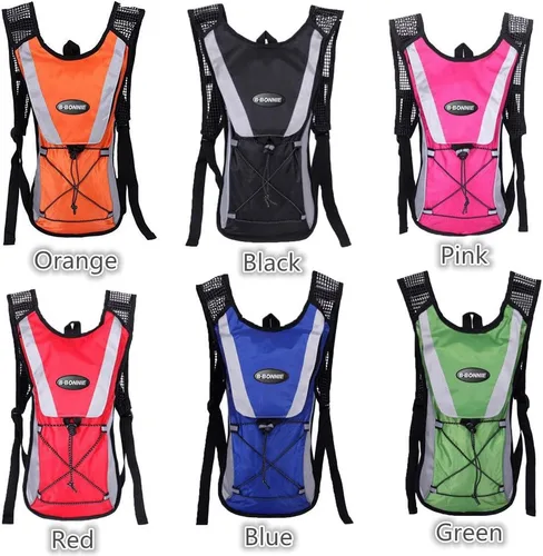 Vista 2 de Monvecle - Mochila de agua con vejiga para andar en bicicleta /Senderismo, escalar + 2L Bolsa de hidratación