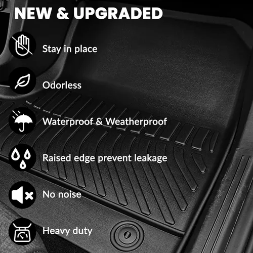 Vista 6 de Alfombrillas para Todo Clima Alfombrilla de Carga Compatibles con Jeep Grand Cherokee (WL Incluye 4xe, No WK2 o WL75) 2022-2025 Solo 5 Asientos