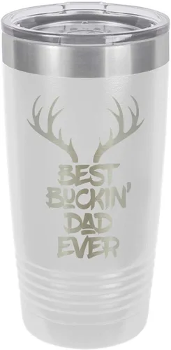 Vista 18 de Best BuCKIN Papá Ever-B - Vaso de bebida con pajita (20 onzas), color negro