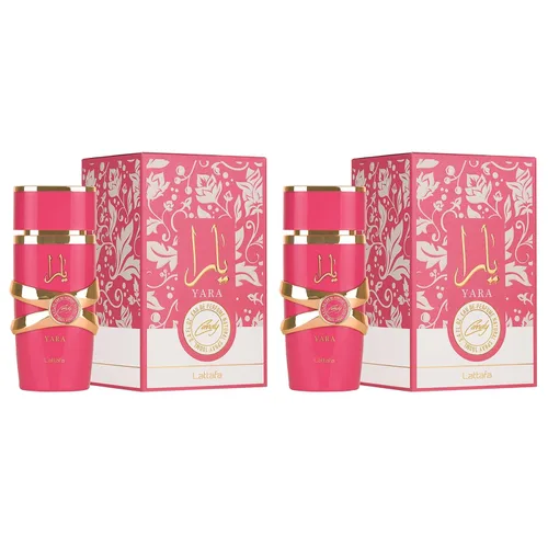 Vista 2 de Lattafa Yara Candy - Eau de Parfum en espray para mujer, 3.4 onzas (paquete de 2)