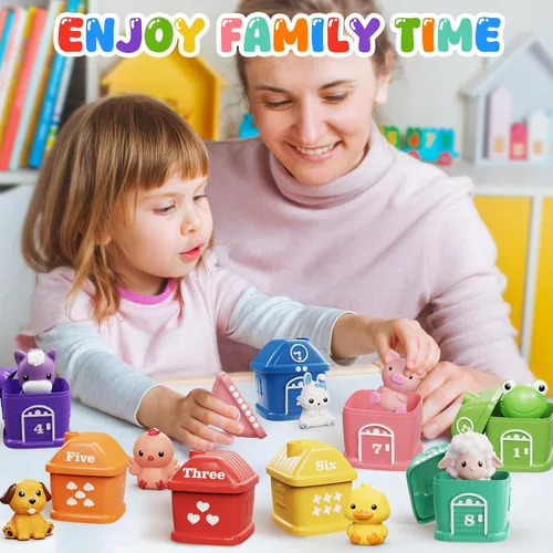 Vista 7 de Juguetes para niños y niñas de 1-2-3, juego de tren para niños pequeños de 2 a 4 años con música y luz, juguetes para niños de 1, 2 y 3 años
