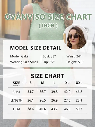 Vista 6 de Camiseta sin mangas para mujer, de verano, básica, cuello redondo, dobladillo curvado, sin mangas, ajuste holgado