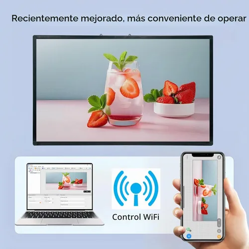Vista 5 de P3 40 "x25" Led Sign Pantalla de visualización digital de desplazamiento programable para tablero de mensajes de negocios Control Wifi de alta