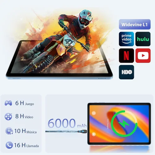 Vista 5 de Tablets Clearance 2026, mini portátil con teclado, portátil barato pequeño 2 en 1, tableta Android 2 en 1, 10 pulgadas, 24 GB de RAM+128 GB de ROM