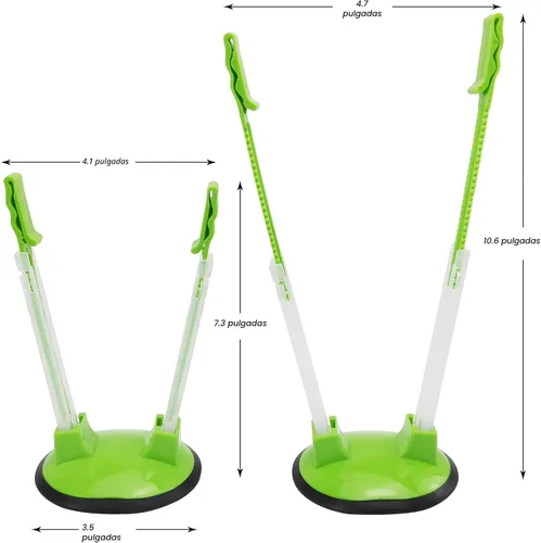Vista 2 de Ruibo Soporte de estante holgado para preparación de alimentos/bolsa Ziplock, planificación de comidas/soporte de plástico para bolsas