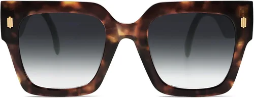 Vista 8 de SOJOS Gafas de sol cuadradas vintage de gran tamaño para mujer, estilo retro, de lujo, grandes, UV400 SJ2194