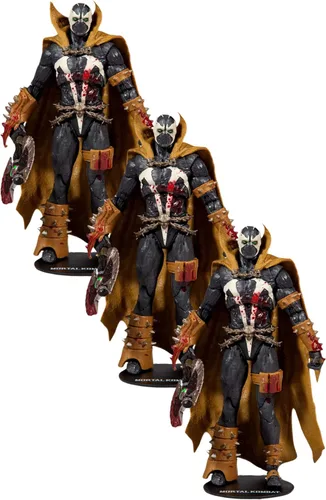 Vista 9 de McFarlane Toys Mortal Kombat Spawn Bloody Classic - Figura de acción de 7 pulgadas con accesorios