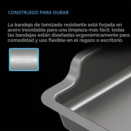 Vista 4 de AC Infinity Sistema de bandeja de recorte grande de 20 pulgadas, kit intercambiable de 3 bandejas y 2 pantallas, diseñado ergonómicamente