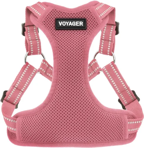 Vista 9 de [Usado] Best Pet Supplies Voyager - Arnés ajustable, transpirable, antitirones, para perros pequeños, medianos y grandes, para caminar, trotar