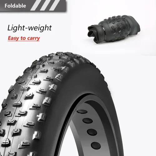Vista 3 de 20x4.0/26x4.0 pulgadas Fat Bike Tire 60TPI para Bicicleta Eléctrica Fat Bicicleta Neumático 4.0 pulgadas Mountain Bike Tire