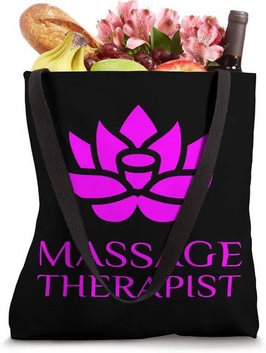 Vista 4 de Masaje Terapeuta Lotus Masseuse Masseur Holistic Flower Tote Bag