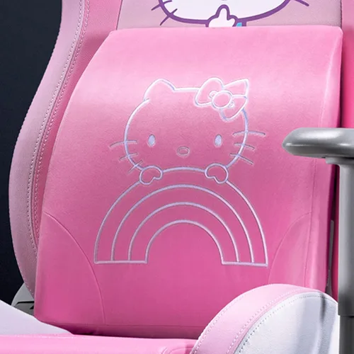Vista 2 de Razer Cojín lumbar, acolchado de espuma viscoelástica, edición Hello Kitty