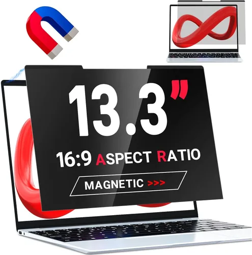 Vista 12 de ZOEGAA Pantalla de privacidad para MacBook Pro de 13 pulgadas (2012-2015), protector de pantalla de privacidad magnético extraíble anti luz azul