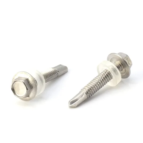 Vista 22 de THE CIMPLE CO Tornillo autoroscante de cabeza combinada #8, 1 pulgada de longitud, acero inoxidable 410 con cabeza hexagonal y Phillips, tornillo