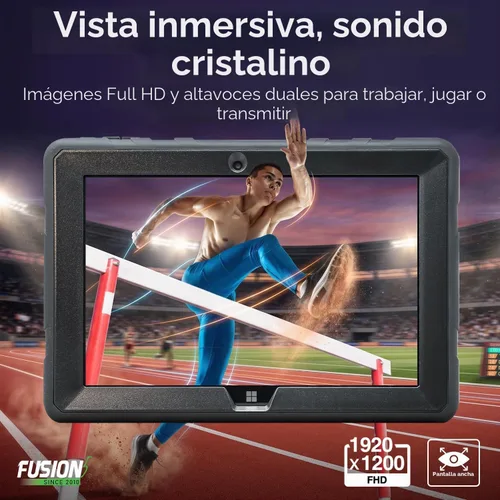 Vista 5 de Fusion5 Tablet PC profesional resistente con Windows 11 de 10.1 pulgadas, 12 GB de RAM, SSD de 256 GB, Intel de 13ª generación, tableta Full HD