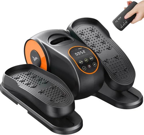 Vista 8 de MERACH Under Desk Elliptical Machine, Leg Exerciser While Sitting for Seniors with 12-Speeds & Remote Control, Quiet Portable Electric Seated Pedal