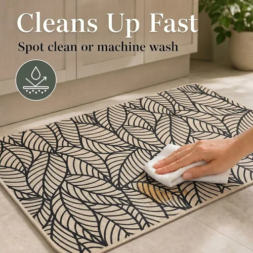 Vista 8 de Tapete impreso para fregadero de cocina, 32 x 20 pulgadas, elegante y duradero, ideal para propietarios e inquilinos, tapete antideslizante y cómodo