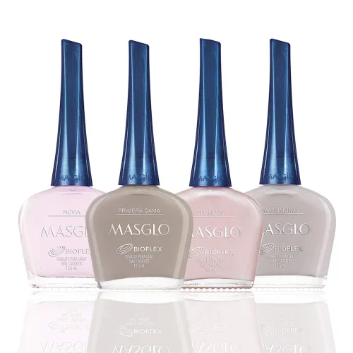 Vista 7 de MASGLO Esmalte de uñas Always Set 4 piezas Kit de colores favoritos de rojo - 4 esmaltes de 0.5 fl. oz.