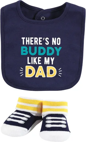Vista 160 de Hudson Baby Conjunto de babero y calcetines unisex de algodón para bebé