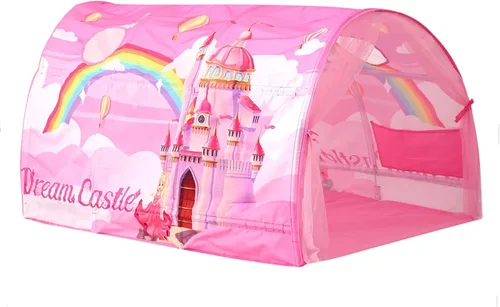 Vista 11 de Tienda de Cama para Niños Camas Individuales - Zoológicos y Coches Tiendas de Juego Maravillosas Niños Niñas Tienda de Juego Interior Ventilada
