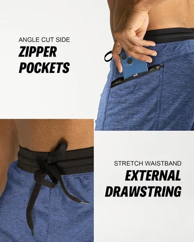 Vista 5 de Anthem Athletics Hyperflex - Pantalones cortos de entrenamiento para hombre Elástico en 4 direcciones, movilidad sin restricciones, levantamiento