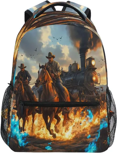 Vista 19 de Dussdil Blue Yellow Game Joysticks Backpacks for Boys Girls Kids Bookbag Elementary School Bag Travel Daypack for 3rd 4th 5th Grade Students Backpack