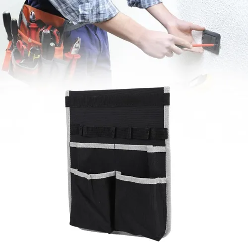 Vista 6 de Garosa Caja de herramientas Bolsa colgante interior Oxford tela organizador de hardware con prueba de pinchazos para electricistas, carpinteros