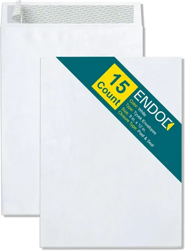 Vista 9 de Tyvek Sobres de 6 x 9 pulgadas – Fuerte y ligero Profesional Envío Sobre de Envío a prueba de rasgaduras Fácil Cierre Autosellado – Sobres de correo
