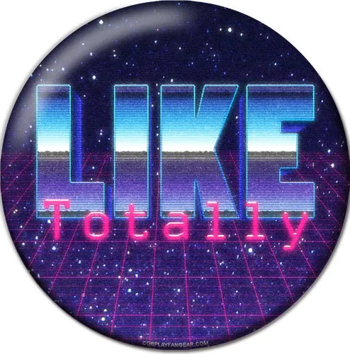 Vista 3 de Retro 80s Synthwave Pinback Botón Badge Set Bundle