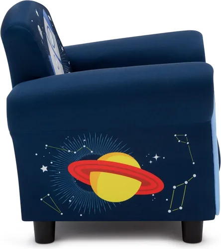 Vista 7 de Delta Children Space Adventures - Silla tapizada para niños, color azul