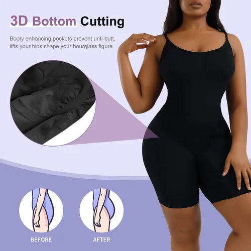 Vista 2 de Body para mujer Tanga esculpida sin costuras, moldeadora de cuerpo, faja moldeadora para mujer, control de abdomen, tanga