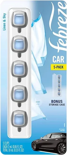 Vista 12 de Febreze AUTO - Clip de ventilación aromatizante para automóvil Ember, 0.07 onzas. Clip de ventilación para automóvil, paquete de 2 (EMBER)