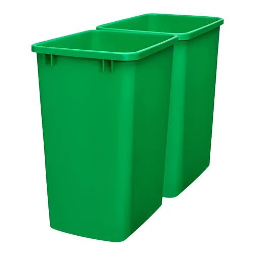 Vista 12 de Rev-A-Shelf 35 Quarts (33.4 litros) Bote de basura para fregadero de cocina para gabinete de cocina base y baño, reemplazo de bote de basura