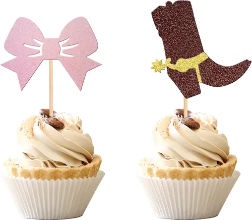 Vista 15 de 40 PIEZAS Oh Baby Cupcake Toppers Cisne Chupete Mameluco Carrito de Bebé Oso Niña Cupcake Picks Es un Niño Decoraciones de Baby Shower para Niños