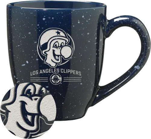 Vista 72 de Rico Industries NBA 16 oz Team Color Laser Engraved Speckled Ceramic Coffee Mug 3-Color del