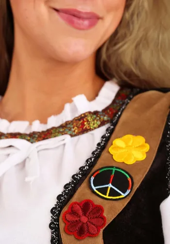 Vista 4 de Forrest Gump - Disfraz de Jenny Curran Hippie para mujer de talla grande