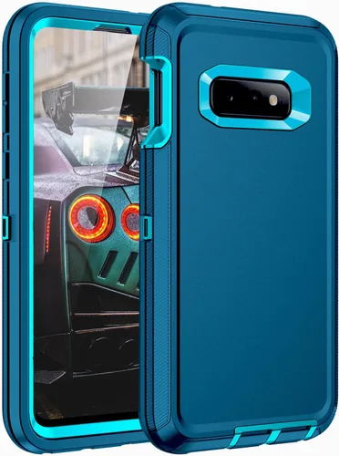 Vista 10 de Funda para Galaxy S10e, a prueba de golpes, a prueba de caídas, a prueba de polvo, protección de cuerpo completo de 3 capas, funda rígida de alto